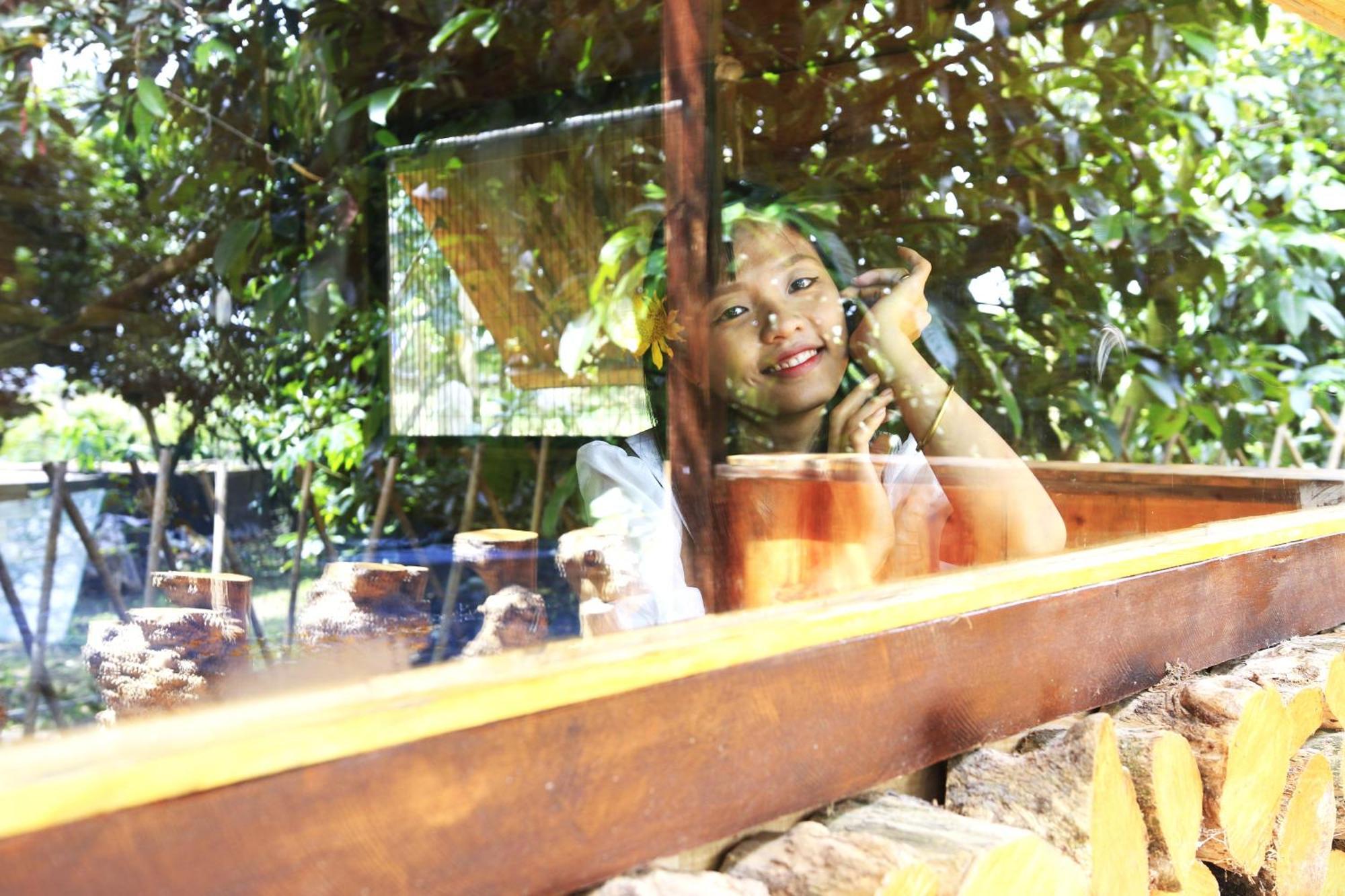 Homestay Vuon Trai Cay Nhiet Doi Vo Uu Garden 바오록 외부 사진