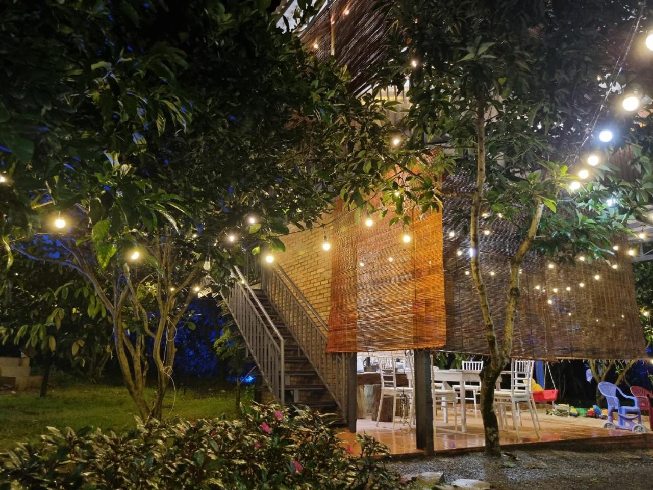 Homestay Vuon Trai Cay Nhiet Doi Vo Uu Garden 바오록 외부 사진